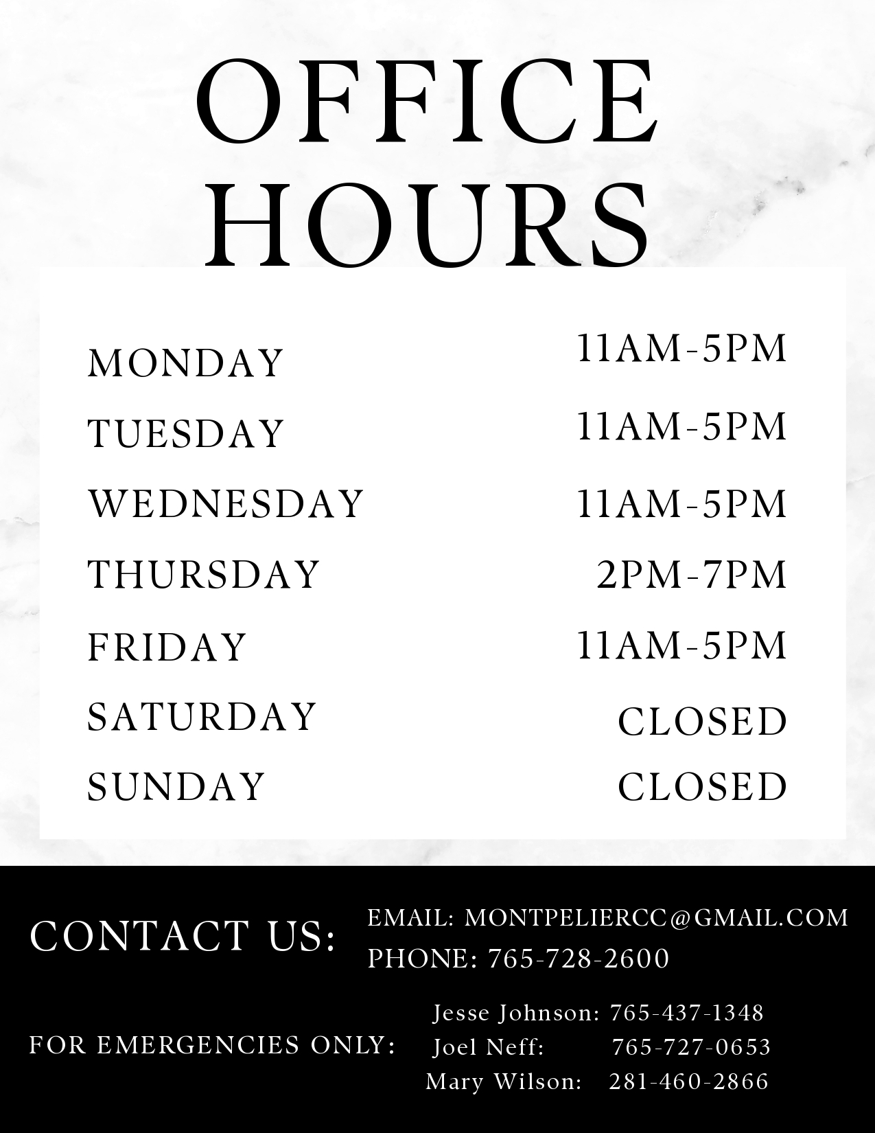 Office Hours